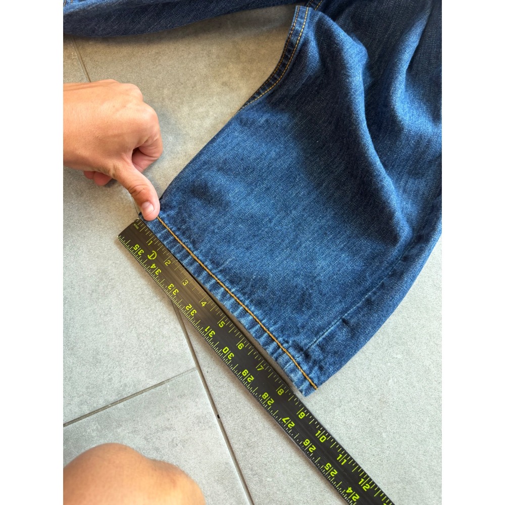 Vintage Rocawear Baggy Embroidered Jeans Y2K Streetwear Wide Leg Blue 32x30 - Picture 7 of 9
